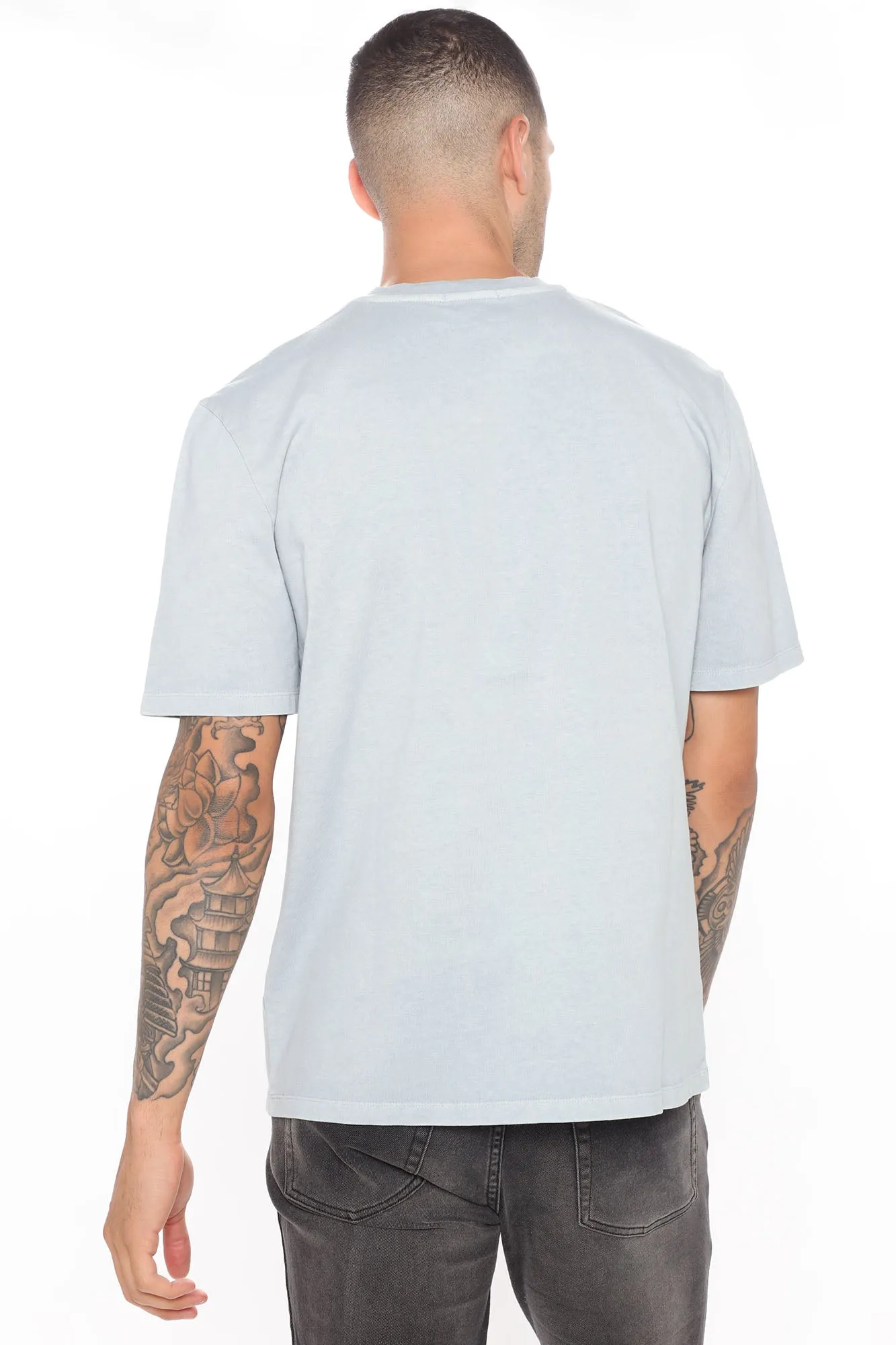 Adam Short Sleeve Pocket Tee - Blue