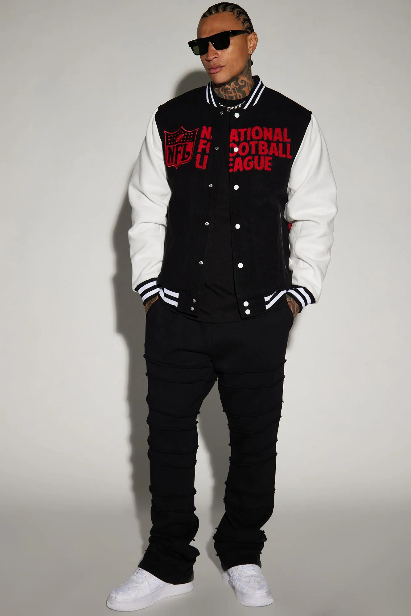 All-In Multi Team Varsity Jacket - Black