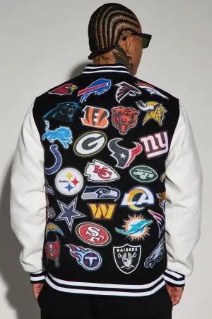 All-In Multi Team Varsity Jacket - Black