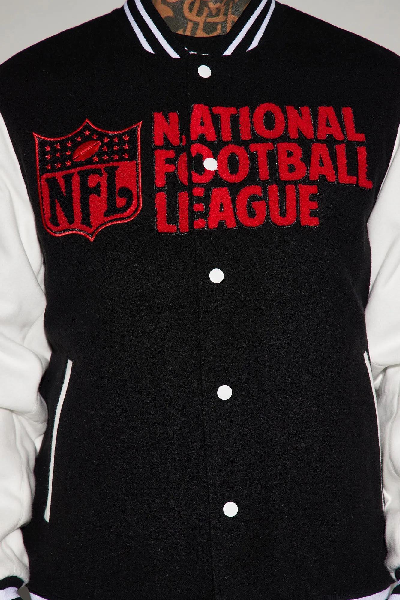 All-In Multi Team Varsity Jacket - Black