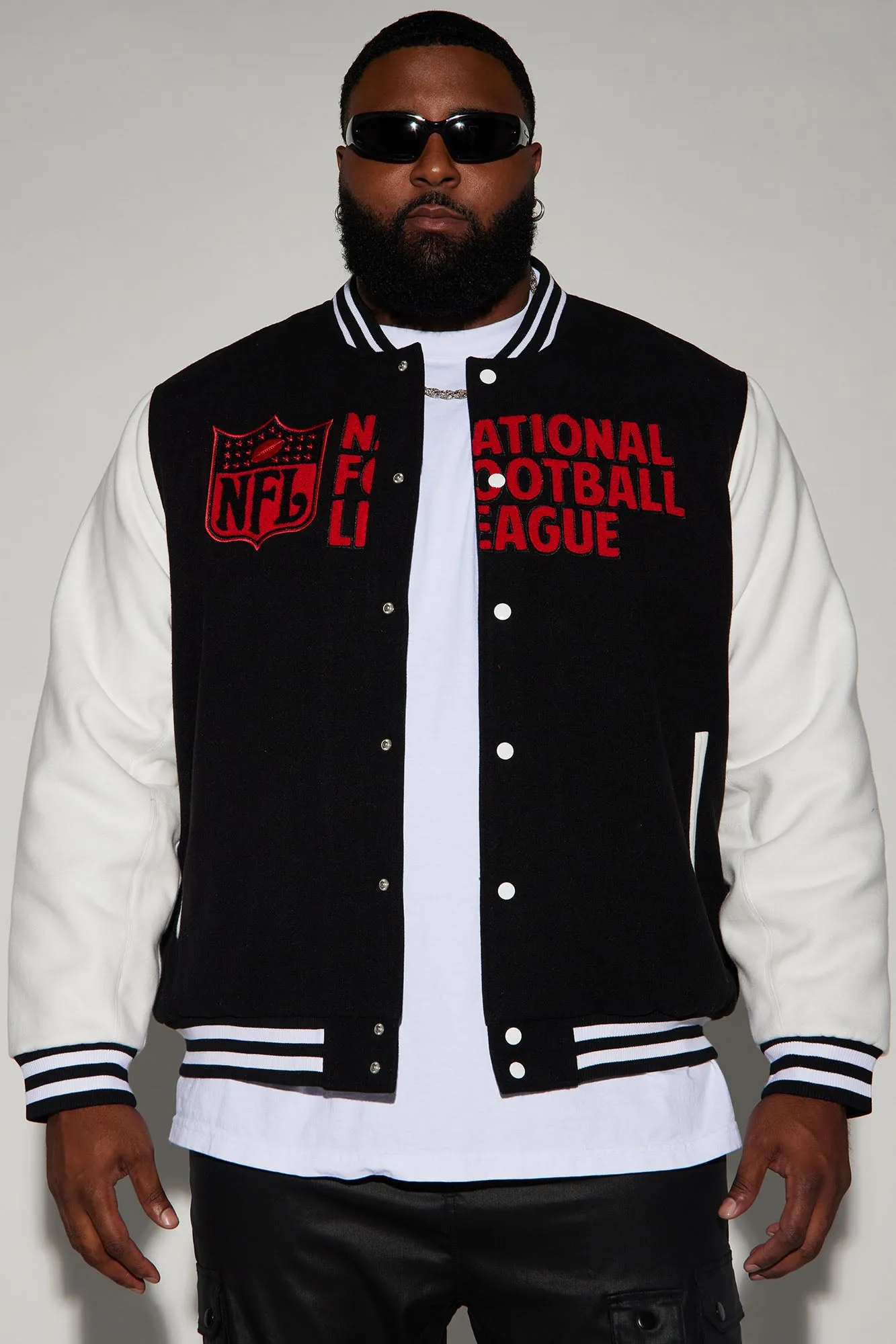 All-In Multi Team Varsity Jacket - Black
