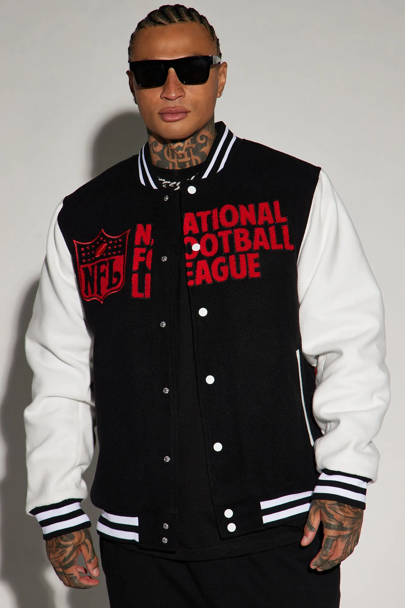 All-In Multi Team Varsity Jacket - Black