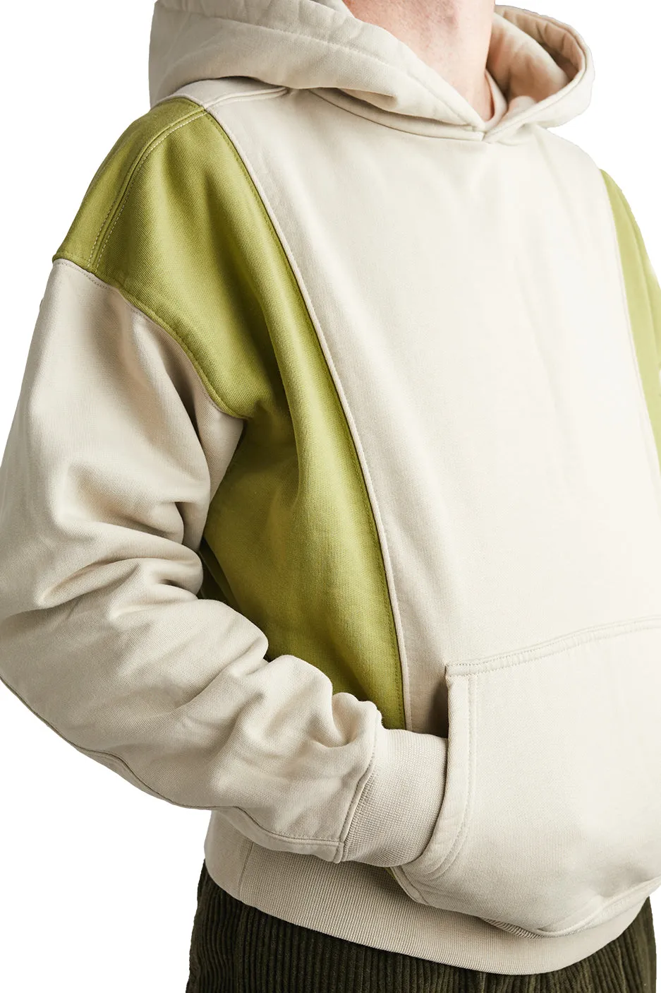 Brain Dead Mendoza Cropped Hooded Sweatshirt 'Tan'