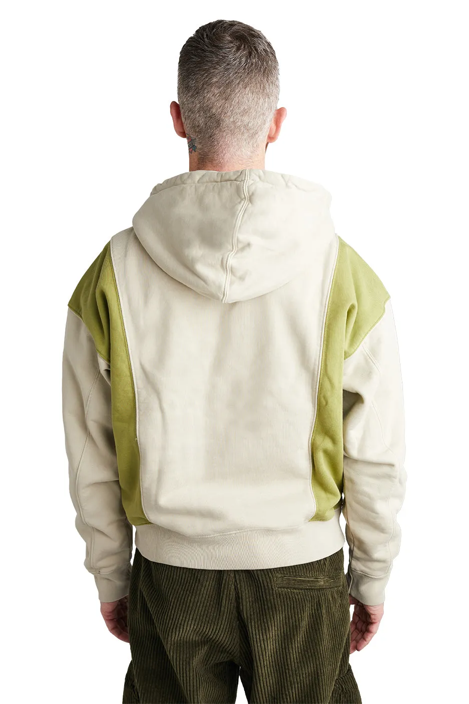 Brain Dead Mendoza Cropped Hooded Sweatshirt 'Tan'