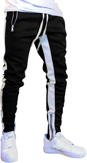 Cargo Sweatpants for Men Mens Lounge Pants Jogger Pants Slim Fit Bodybuilding Tapered Sweatpant with Pockets Running