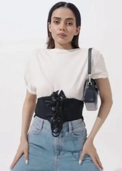 Cassidy Black Corset Belt CL