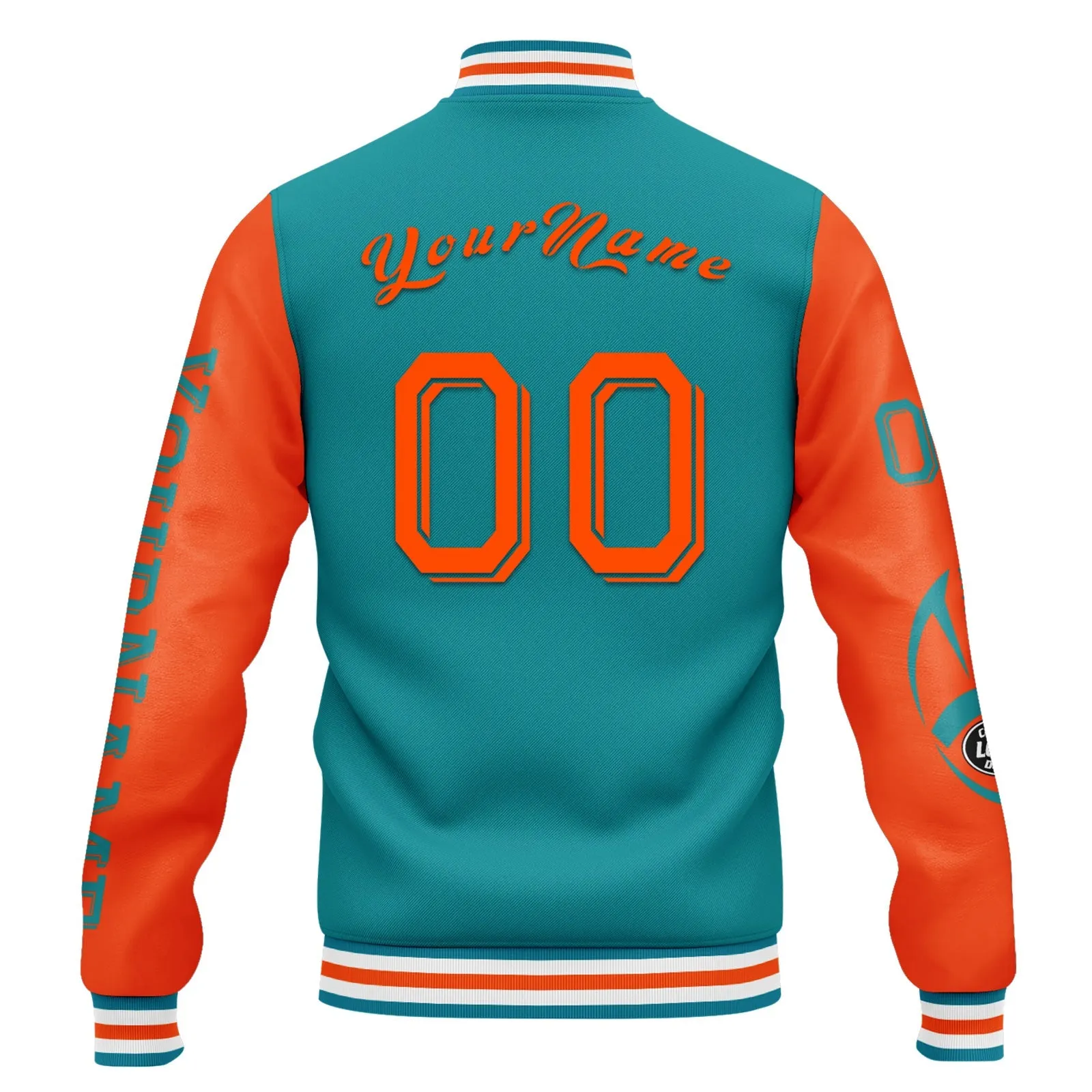 Custom Blue Orange Miami Jacket and Sports Shoes Combo Offer Personalized Combo ZH-D020294-24