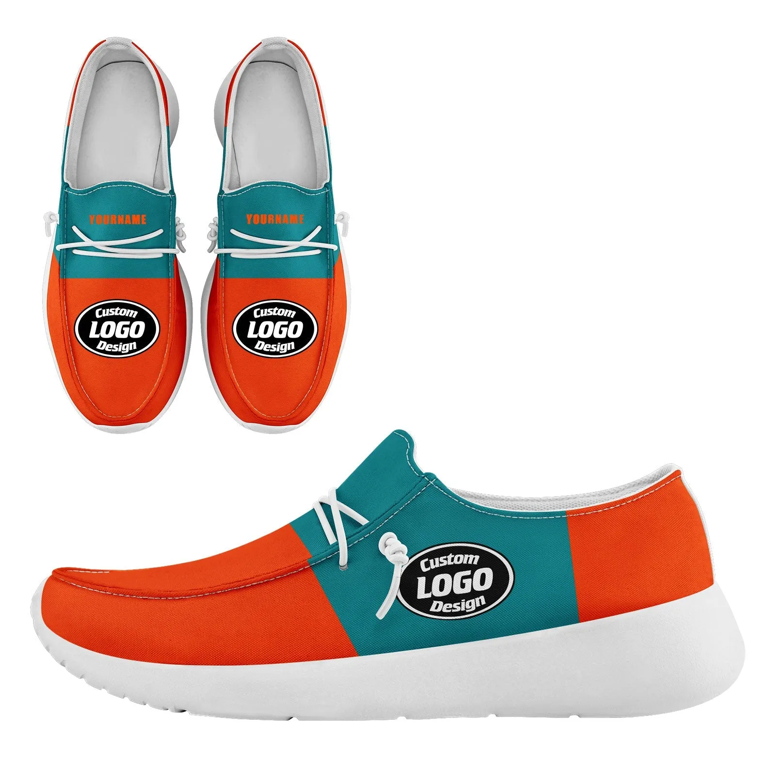 Custom Blue Orange Miami Jacket and Sports Shoes Combo Offer Personalized Combo ZH-D020294-24