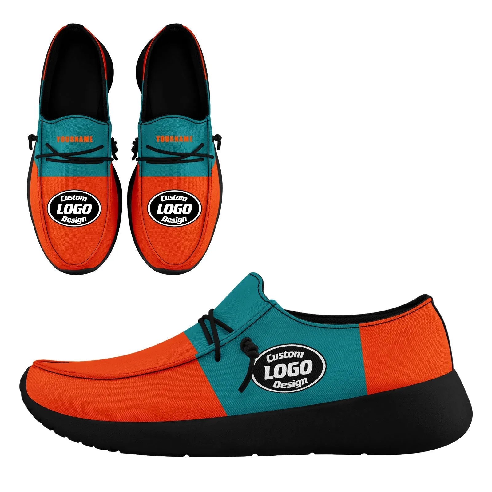 Custom Blue Orange Miami Jacket and Sports Shoes Combo Offer Personalized Combo ZH-D020294-24