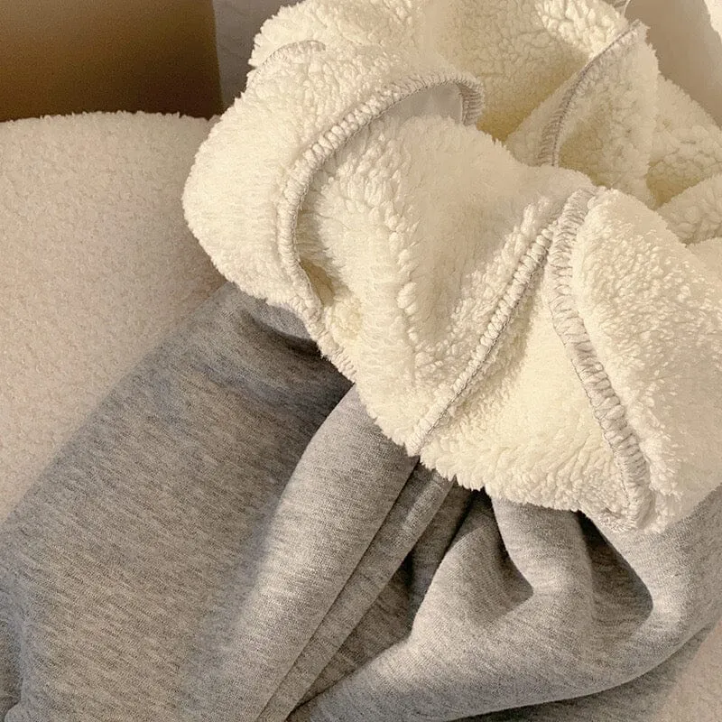 Hello Cozy Winter Plush Jogger Pants