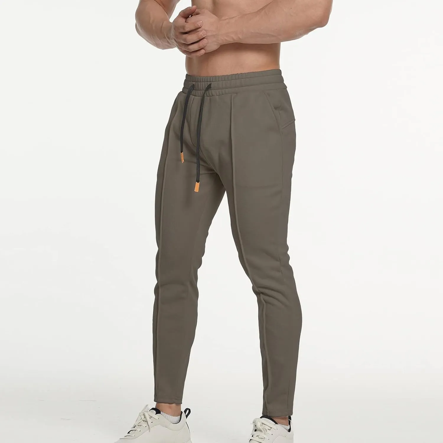 Mens Workout Cargo Sweatpants Sports Pants Mens Workout Pants Men's Elastic Waist Drawstring Jogger Hiking Streetwear