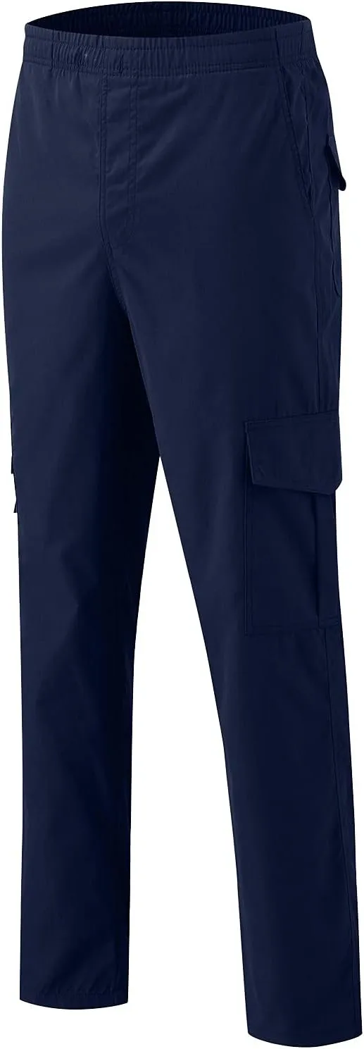 Mens Workout Cargo Sweatpants Tactical Pant Rip-Stop Hiking Pants Men Trouser Drawstring Work Joggers Men's Sweatpant