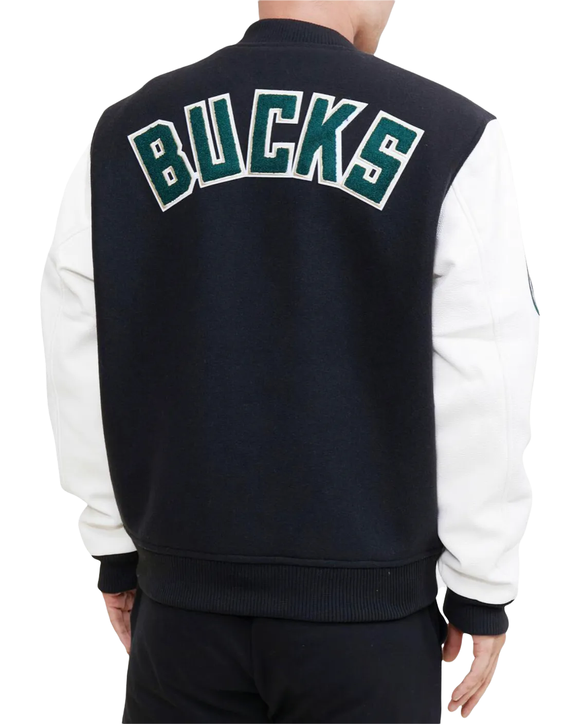 Milwaukee Bucks Black Varsity Jacket