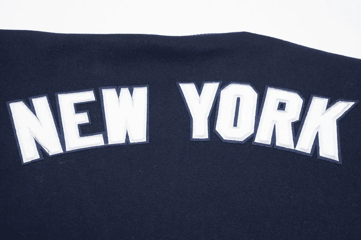 MLB NEW YORK YANKEES CLASSIC WOOL MEN'S VARSITY JACKET (MIDNIGHT NAVY)