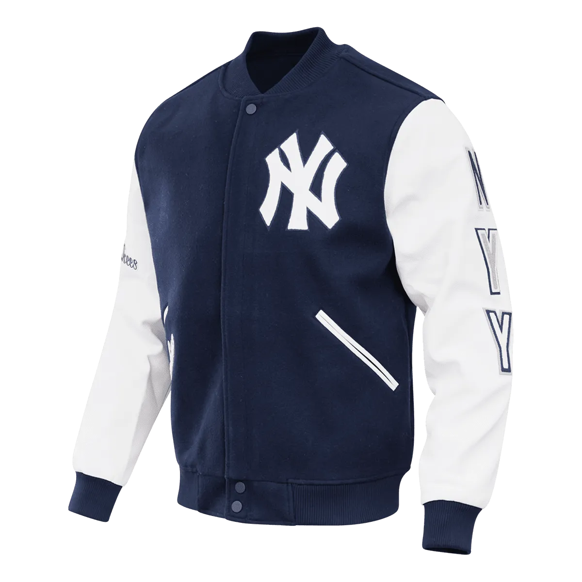 MLB NEW YORK YANKEES CLASSIC WOOL MEN'S VARSITY JACKET (MIDNIGHT NAVY)