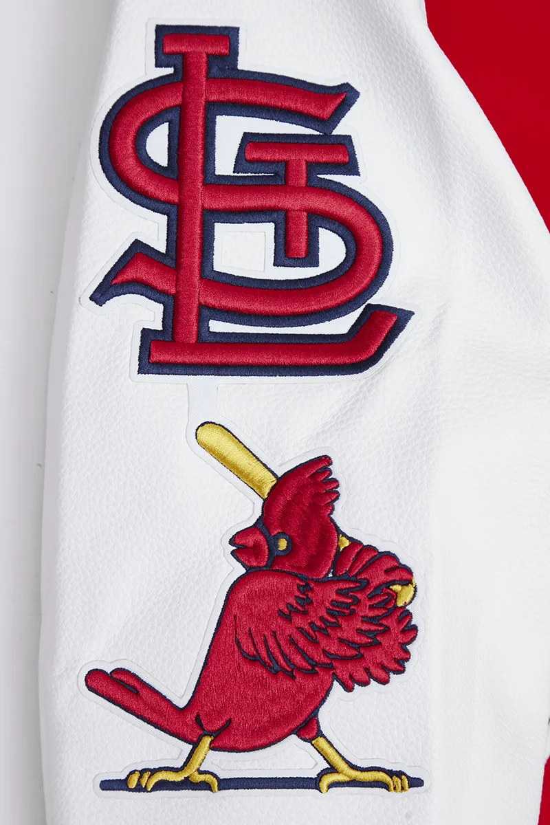 MLB ST. LOUIS CARDINALS CLASSIC WOOL MEN'S VARSITY JACKET (RED / WHITE)