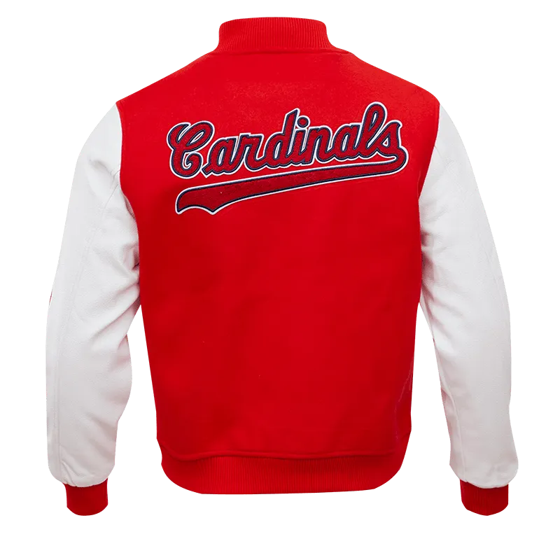 MLB ST. LOUIS CARDINALS CLASSIC WOOL MEN'S VARSITY JACKET (RED / WHITE)
