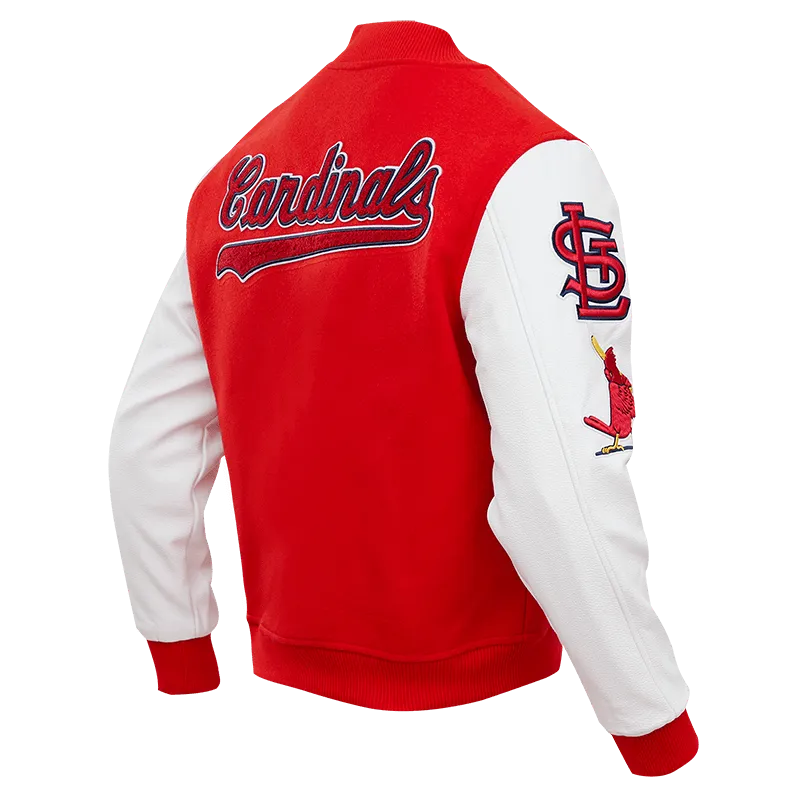 MLB ST. LOUIS CARDINALS CLASSIC WOOL MEN'S VARSITY JACKET (RED / WHITE)