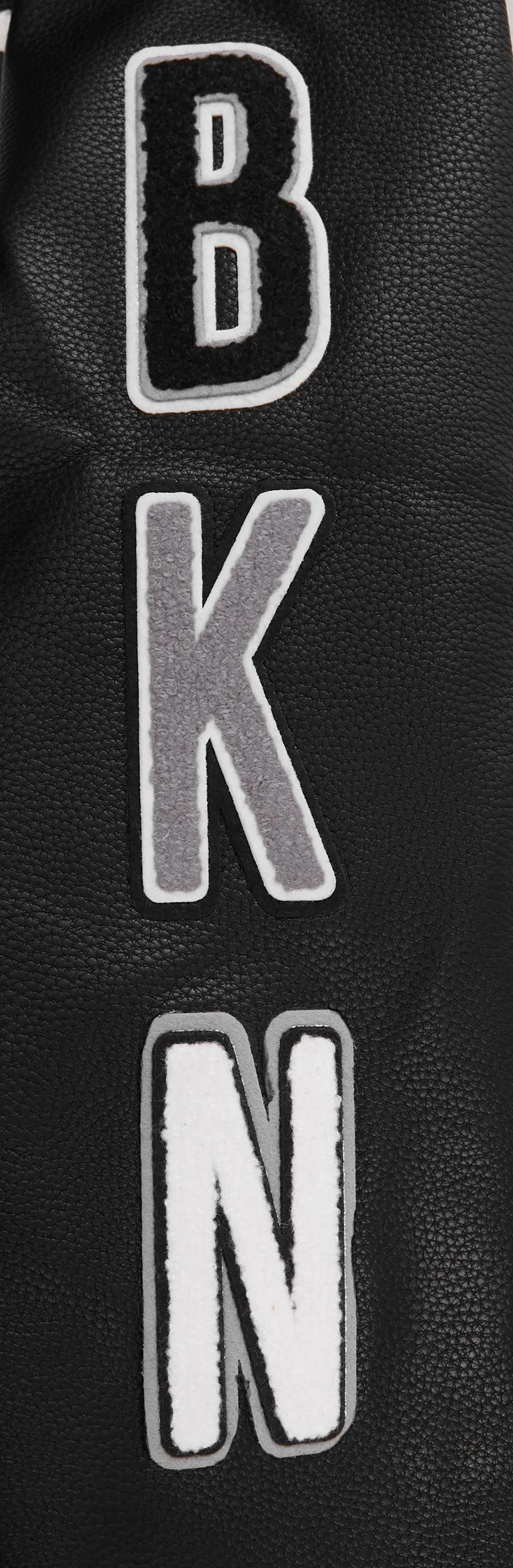 NBA BROOKLYN NETS CLASSIC WOOL MEN'S VARSITY JACKET (BLACK)