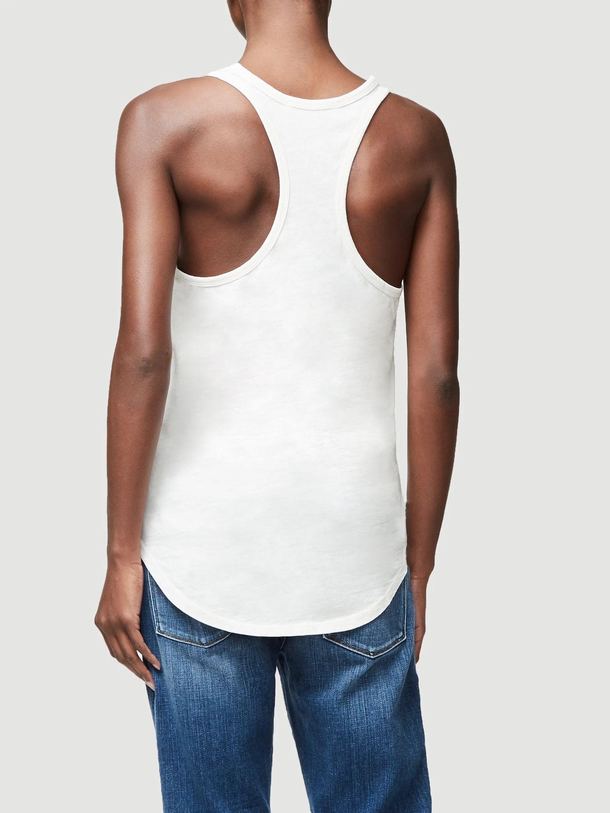 Oversized Tank -- Blanc