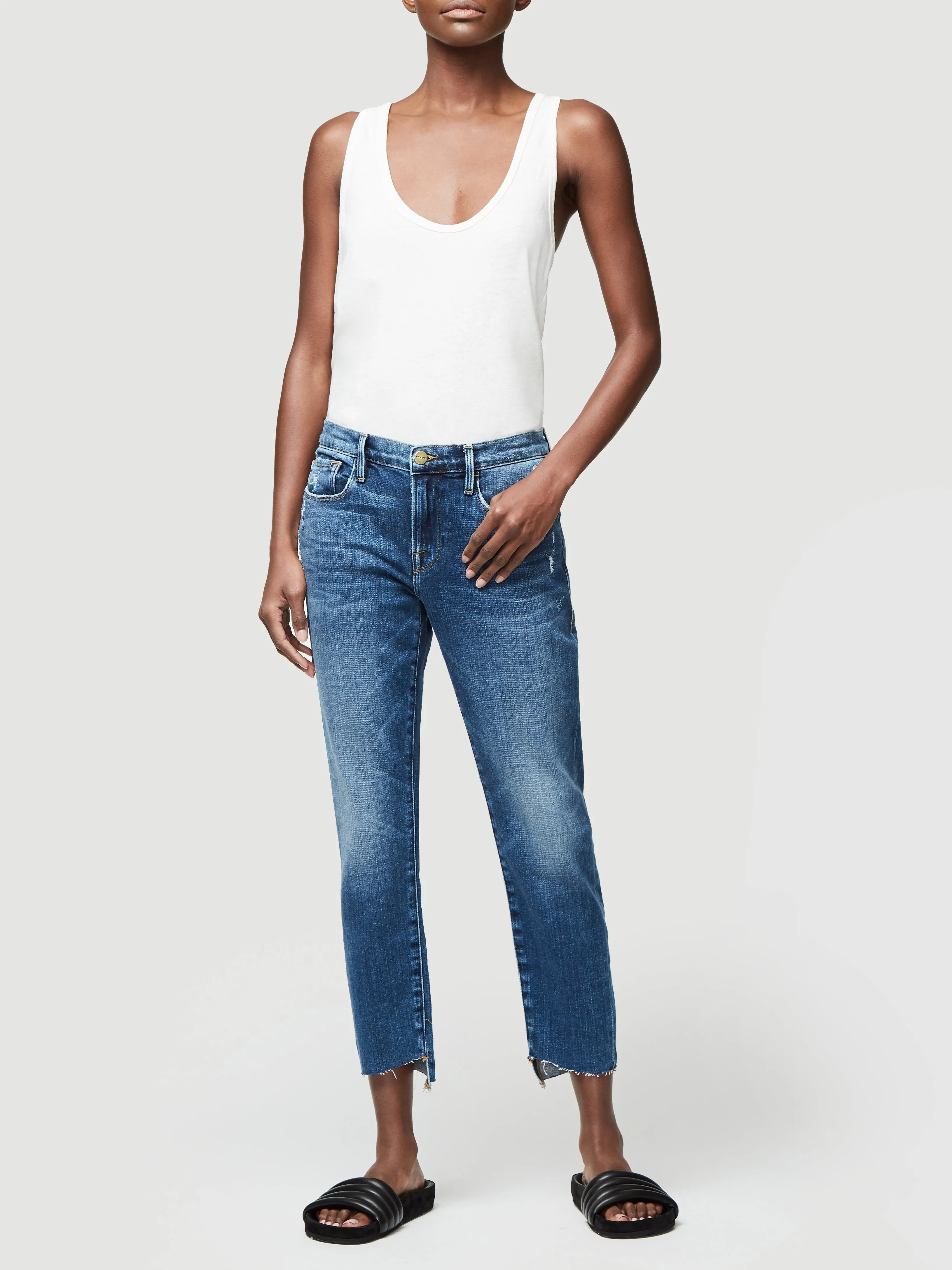 Oversized Tank -- Blanc