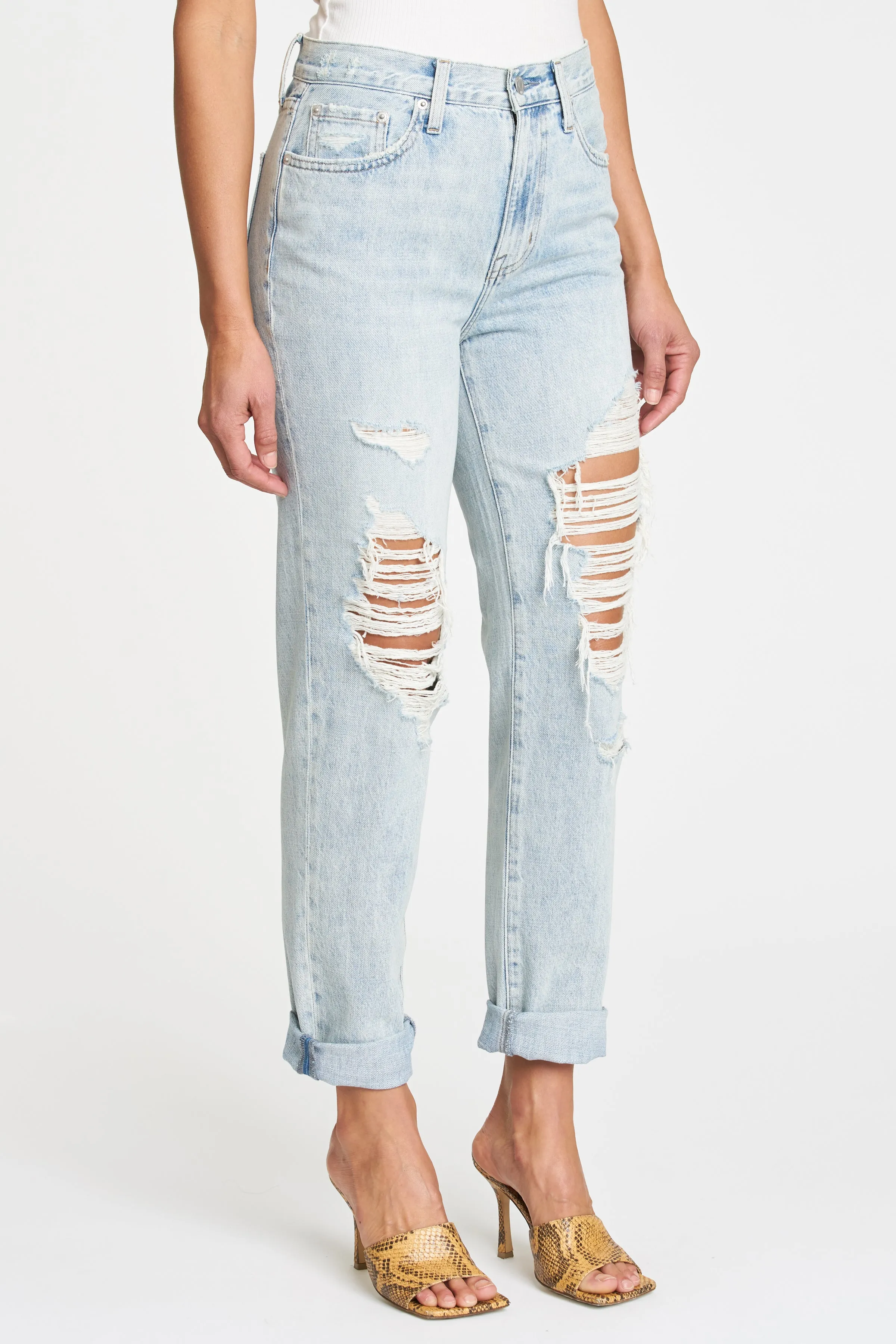 Presley High Rise Relaxed Roller Jean