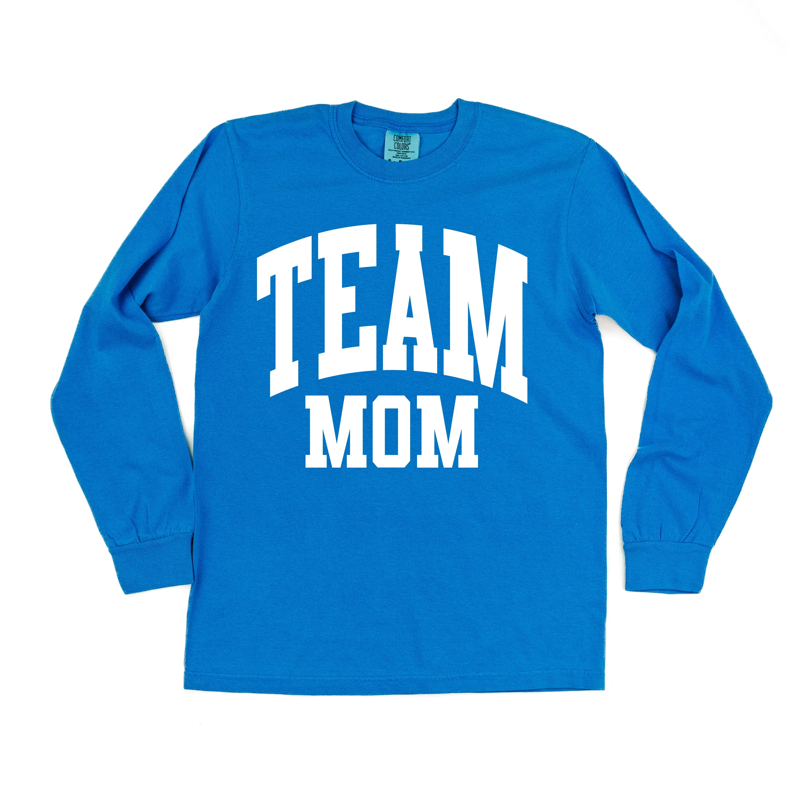 Varsity Style - TEAM MOM - LONG SLEEVE COMFORT COLORS TEE