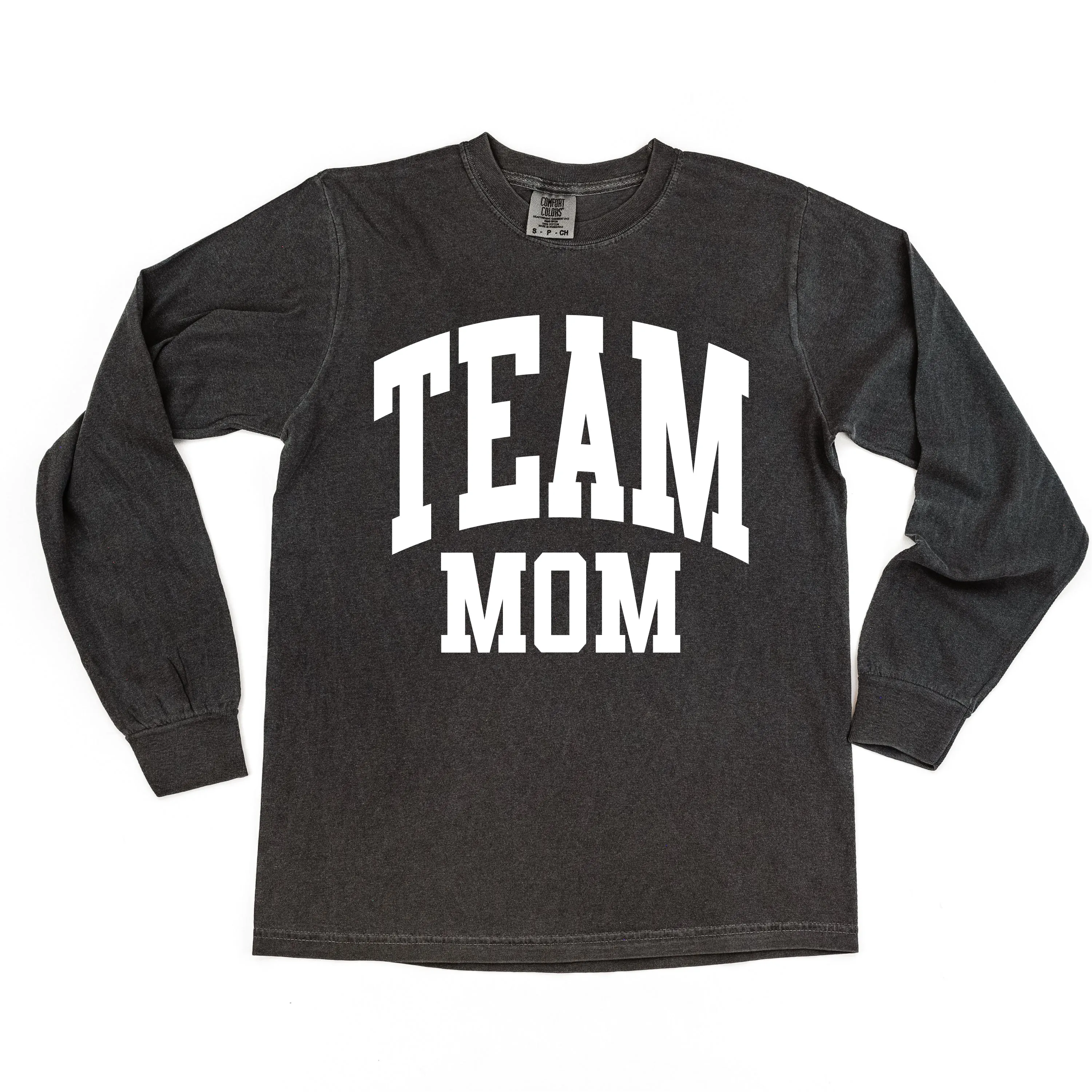 Varsity Style - TEAM MOM - LONG SLEEVE COMFORT COLORS TEE