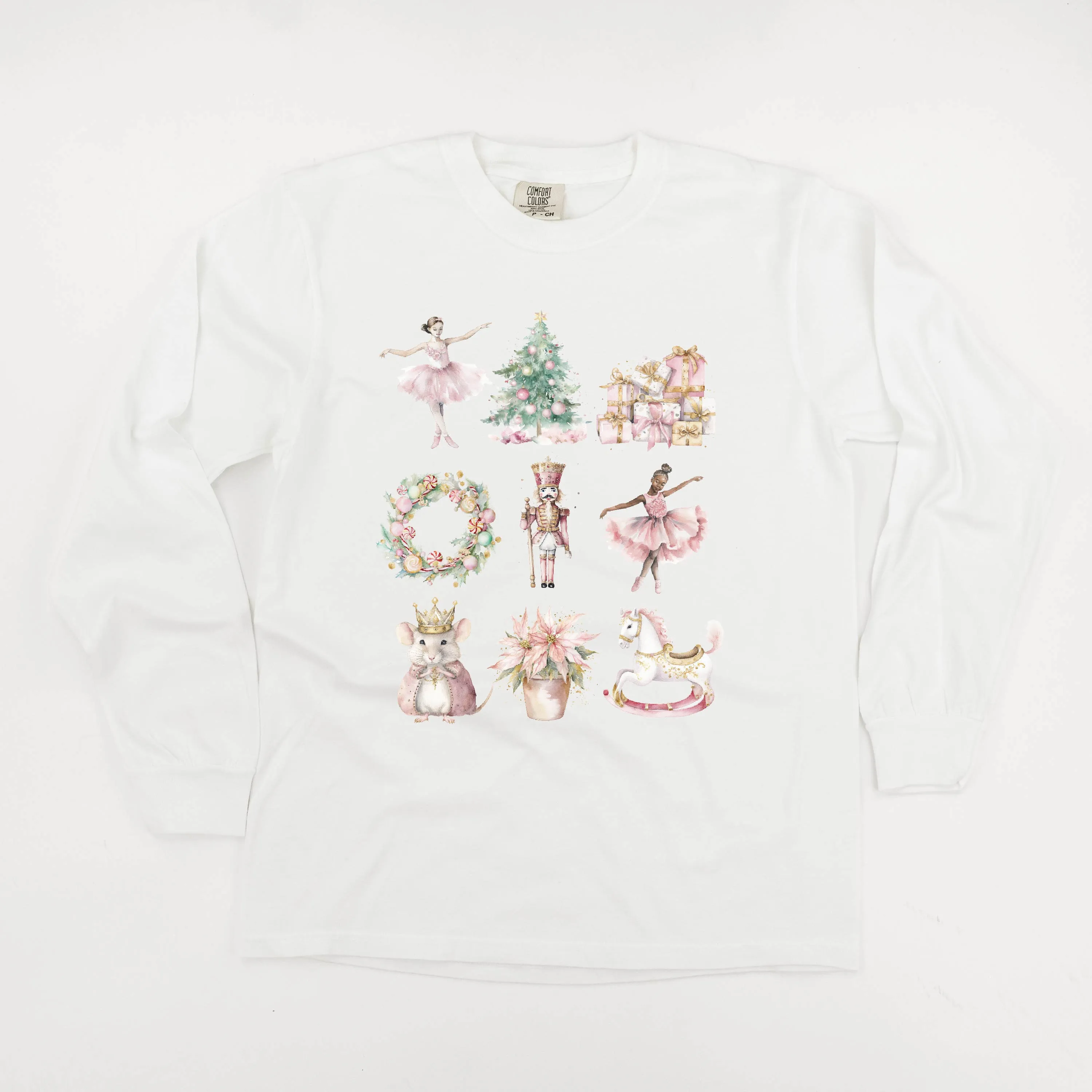 Watercolor Nutcracker - LONG SLEEVE Comfort Colors Tee