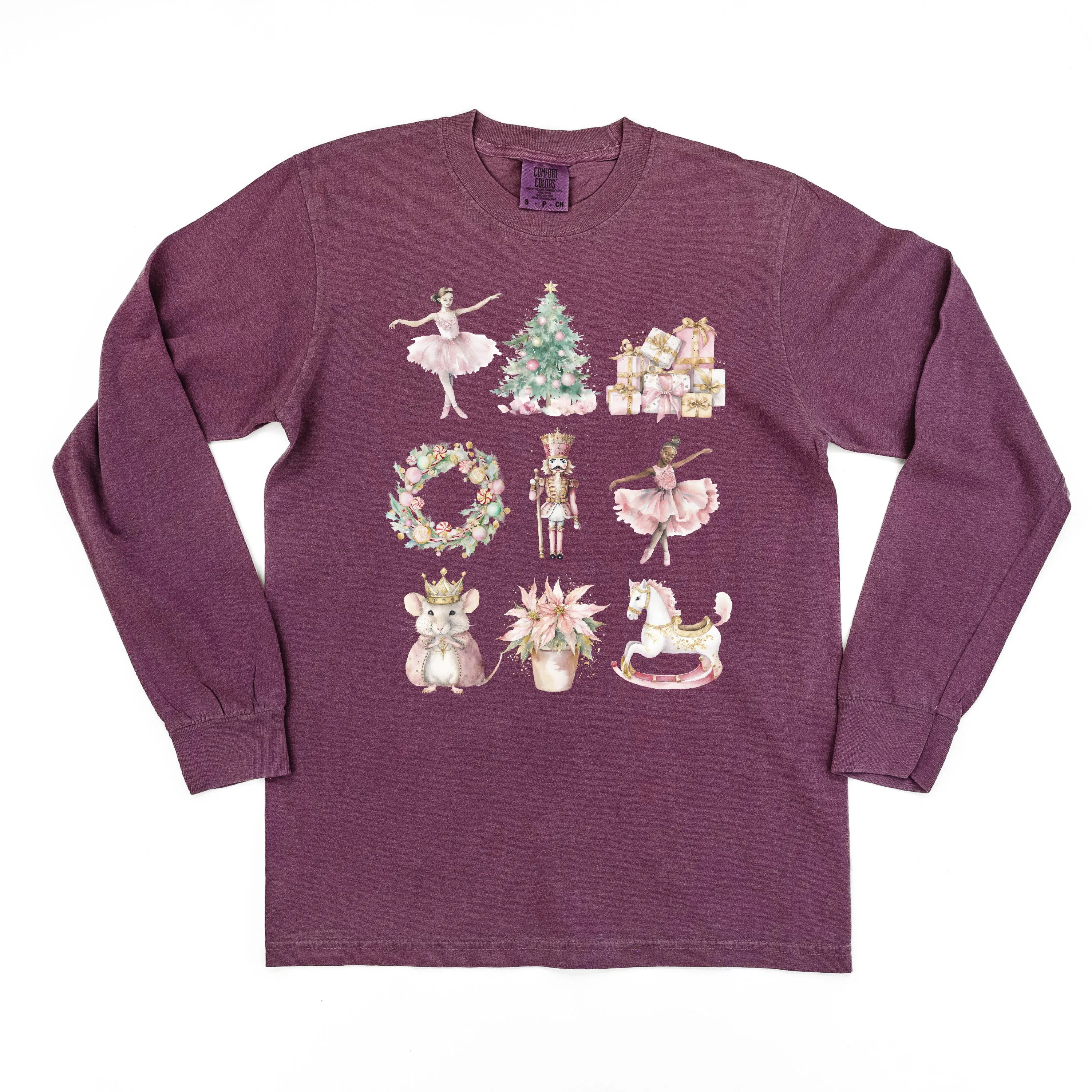 Watercolor Nutcracker - LONG SLEEVE Comfort Colors Tee