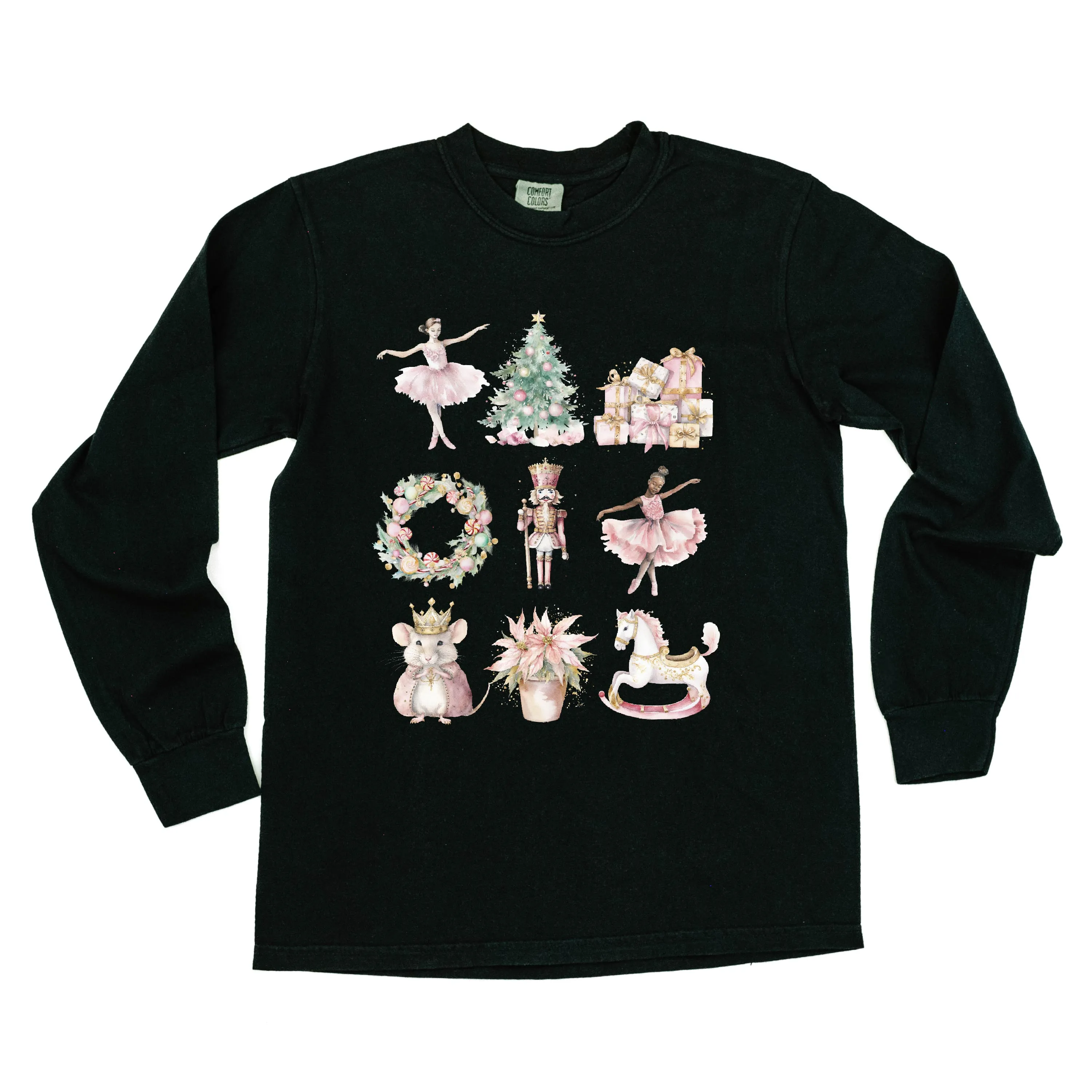 Watercolor Nutcracker - LONG SLEEVE Comfort Colors Tee