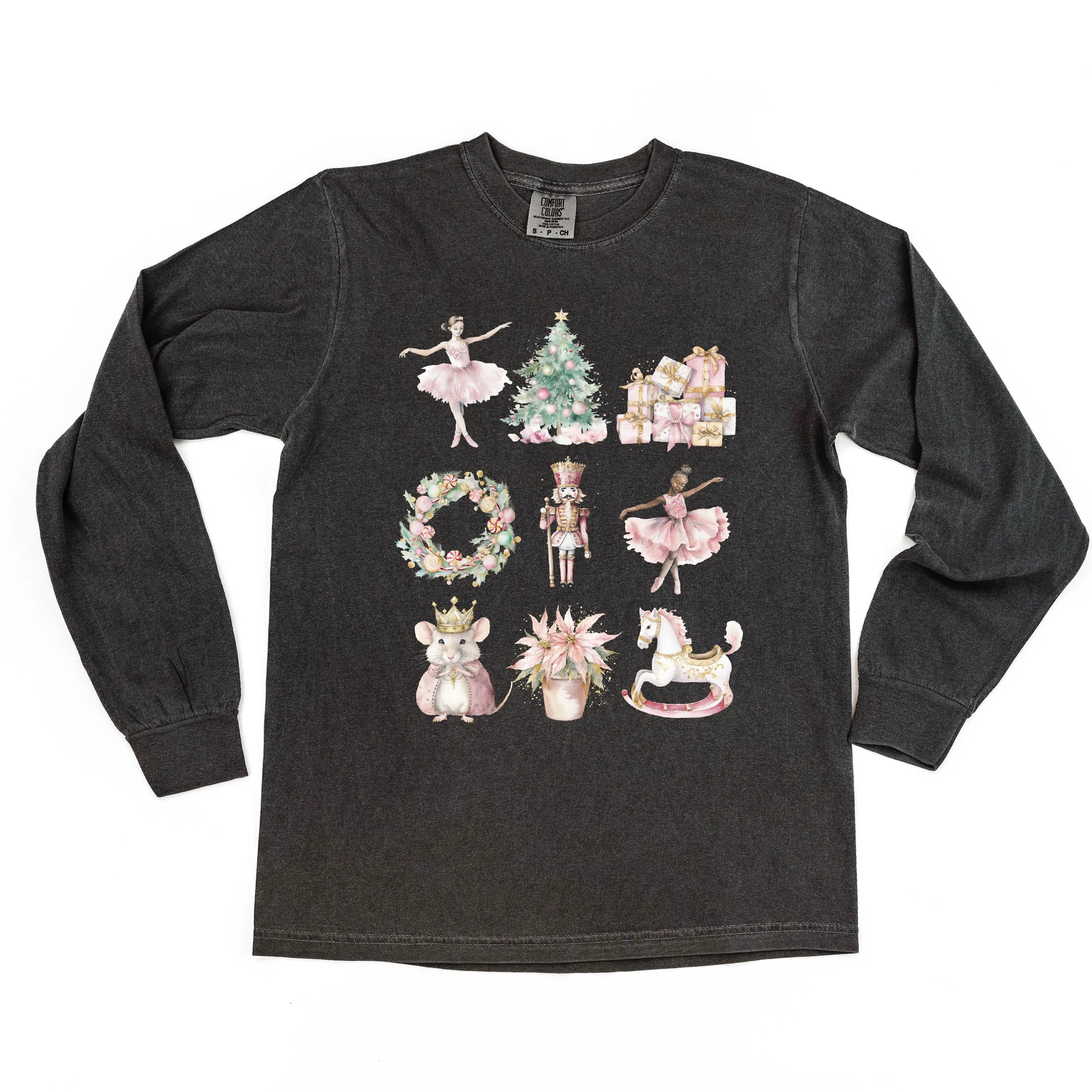 Watercolor Nutcracker - LONG SLEEVE Comfort Colors Tee