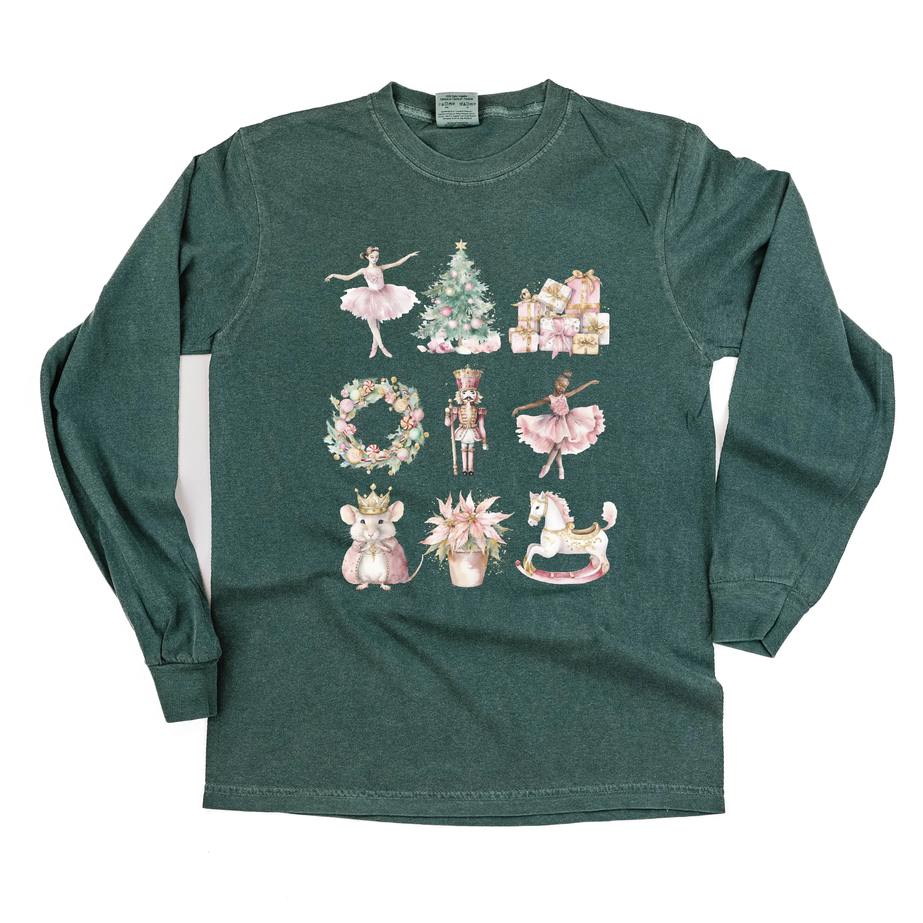 Watercolor Nutcracker - LONG SLEEVE Comfort Colors Tee