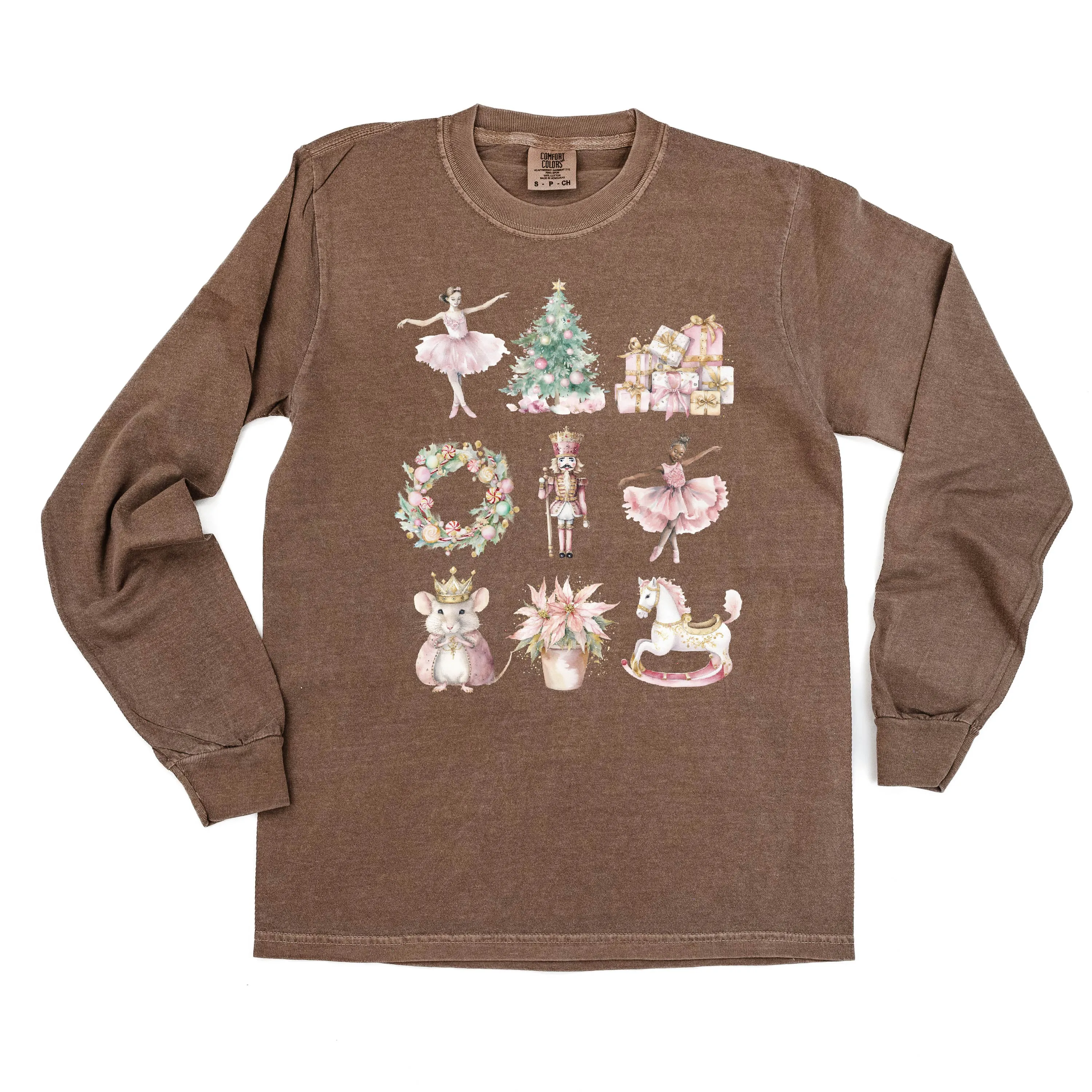 Watercolor Nutcracker - LONG SLEEVE Comfort Colors Tee