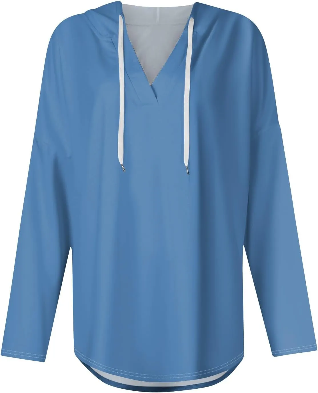 Women Hoodies Oversized Drawstring Lightweight Sweatshirts Hooded Fall Fashion 2024 Plain Tunic Hoodies