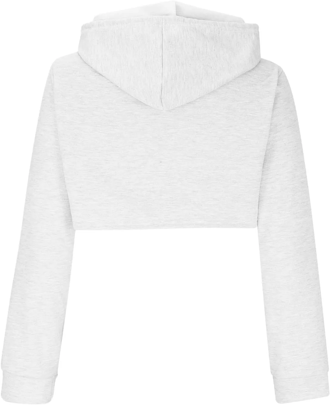 Women Long Sleeve Cropped Hoodies Cut Out Front Super Crop Top Drawstring Workout Aesthetic Hip Hop Sexy Sweatshirts