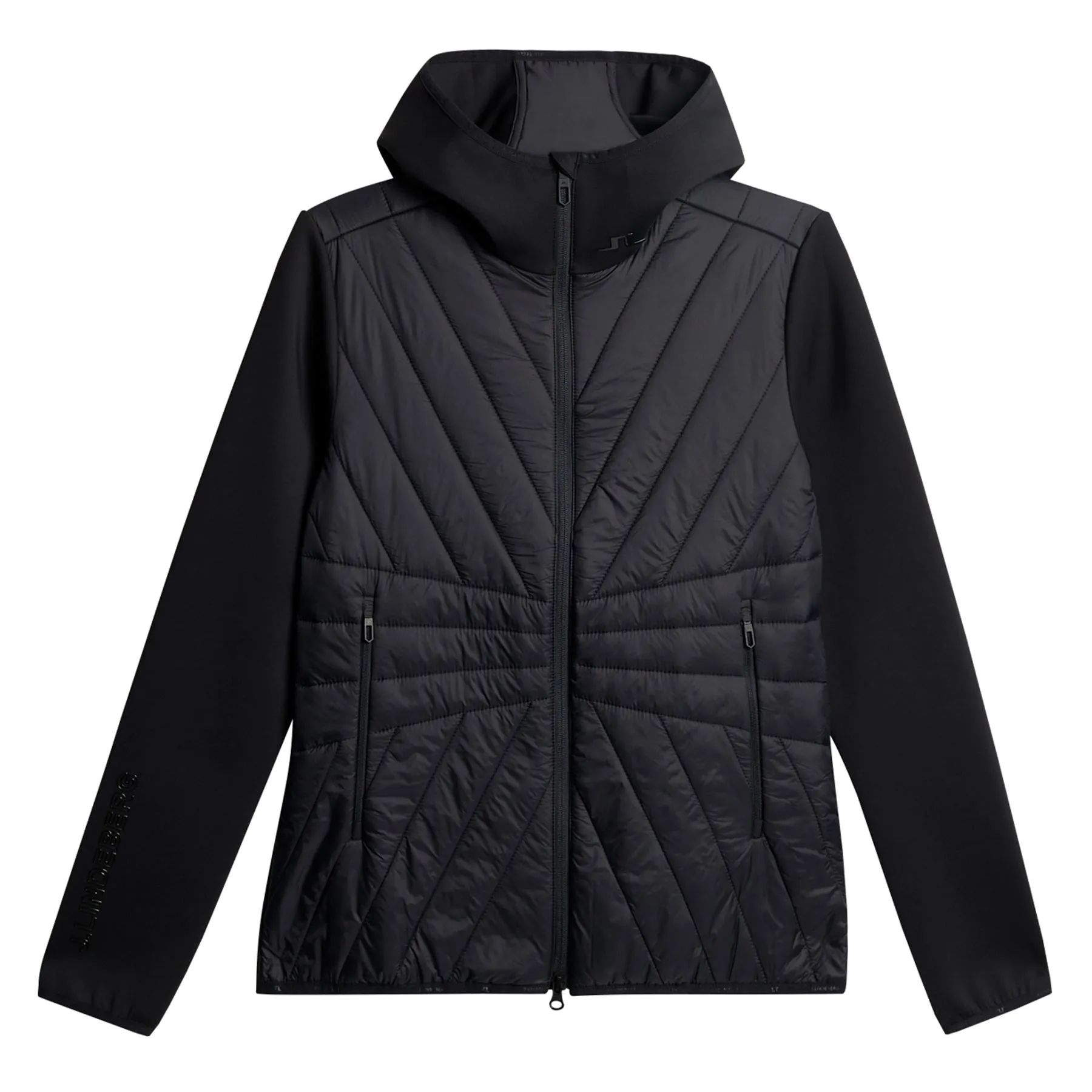 Womens Holma Quilt Hybrid Hood Black - AW24