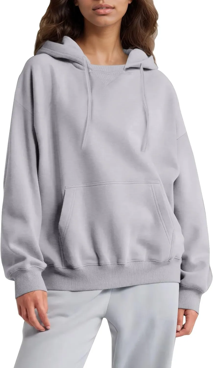 Womens Hoodies Pullover Oversized Comfy Soft Hooded Sweatshirts Winter Sweaters Plain Hoodie with Pockets