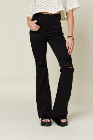 Women's Judy Blue Full Size High Waist Distressed Flare Jeans